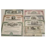 HMT001 Vintage Genuine Railroad Stock Certificates Lot #1