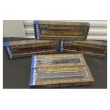 HMT035 Five Walthers Pullman Heavyweights Trains