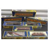 HMT158 Eight Vintage AHM HO Scale Cars in Boxes