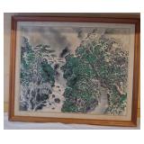 PCC042 Original Framed Watercolor Painting