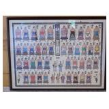 PCC049 Framed Poster of Sumo Wrestlers