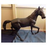 PCC050 Large Vintage Bronze Stallion Statue