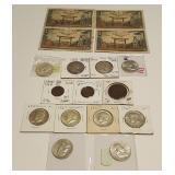 HCC007 Kennedy & Franklin Silver Half Dollars, Japanese Coins & Notes