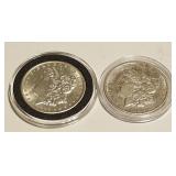 HCC010 1888 & 1899 Morgan Silver Dollars