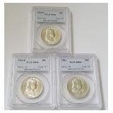 HCC032 PCGS Graded MS64 Franklin Half Dollars 