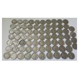 HCC042 Seventy-Four Vintage Buffalo Nickels