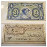 HCC068 Rare Vintage Military Payment Certificates