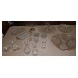 HCC113 Vintage Crystal Cut Glass Dessert Servers & More
