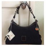 JYR014 Black Signature Dooney & Bourke Slouch Bag NWT