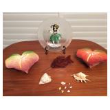 JYR035 Vintage Hawaii Ceramics, Real SeaShells & More