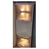 JYR044 Lighted Corner Shelf/Curio Cabinet