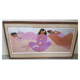 DWT011 Pegge Hopper Lithograph Koa Frame Signed