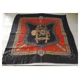 DWT150 Beautiful Silk Scarf - Saddle Print