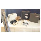 NPT020 Vintage Kodak, Minolta Projectors, Screen & Lead Pouch