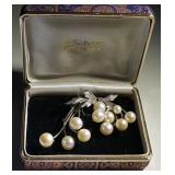 NPT081 Vintage Silver Tone Brooch