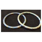 NPT088 Pair of Beautiful Cloisonne Bracelets