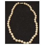 NPT092 Vintage 16" Knotted Pearl Necklace