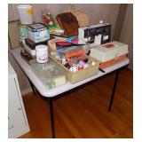 NPT128 Folding Table and Sewing Notions