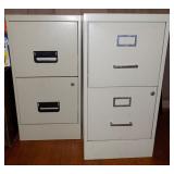 NPT129 Two Metal File Cabinets