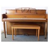 PPM004 Vintage GJ. Bransen Upright Piano & Bench 
