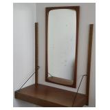 PPM011 Wood Murphy / Floating Desk & Koa Framed Mirror
