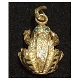 PPM1011 Lucky 14K Gold Frog Pendant