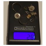PPM1014 Jewelry Parts & Findings 2.8 Grams of 14K Gold 
