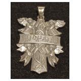 PPM1025 Vintage James Avery Sterling Chorus of Angels Pendant