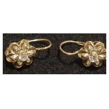 PPM1043 Beautiful 18K Gold & Diamond Earrings