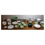 FKT015 Assorted Ceramic Ware, Melamine, Plastic Dishes & Bowls