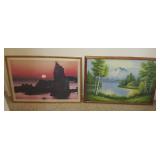 FKT026 Framed Original Oil & Print Art Work