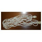 FKT035 Beautiful Six-Strand Shell Lei with Cowry Shells 