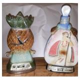 KET042 1971 Hawaii Aloha  & 1972 Hawaiian Open Jim Beam Decanters