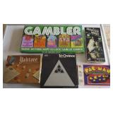 KET080 Collectible Vintage Board Games - Yahtzee, Gambler, Pac-Man & More