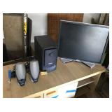 KET 129 Dell Computer Monitors, Speakers and Computer Desk