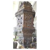 EKT003 Egyptian Style Brass Hanging Filigree Lamp