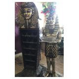 EKT034 Egyptian Themed Wine Storage/Bar and Statue Server