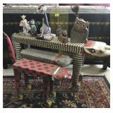 EKT043 Unusual Cat Benches, Figurines & More