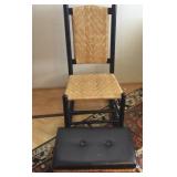 FWE006 Rocking Chair, Ottoman & Hanging Scroll