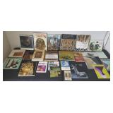 FWE042 Vintage Oriental Hard & Soft Cover Books, Postcards 