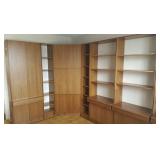 FWE074 Danish Teak Entertainment Center & Book Shelf Unit 