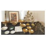 FWE087 Brass, Candelabra, Bowls & More
