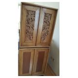 FWE106 Danish Teak Storage Cabinet #3 Floral Motif