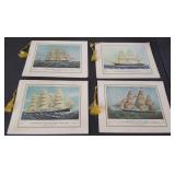 FWE110 Four Vintage Pan American World Airways Clipper Menus