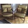 FWE019 Pair of McGuire Rattan Armchairs