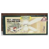 SLC019 Heritage 42" Ceiling Fan New in Box