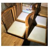 SLC074 Ikea Glass Top Dining Table & Chairs