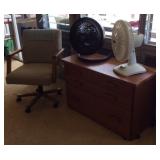 VKE020 Office Furniture - File Cabinet, Chair & Fans
