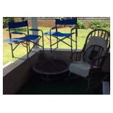 VKE022 Fire Pit and Patio Chairs