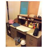 VKE033 Desk, File Cabinet & Office Supplies